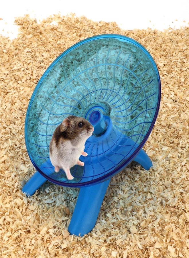 Reshiho Hamster Wheel Flying Saucer Silent Exercise Wheel Running Wheel for Hamsters, Gerbils, Mice and Other Small Pets, Silent Hamster Running Wheel(Blue) - Image 5